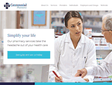 Tablet Screenshot of centennialpharmacy.com